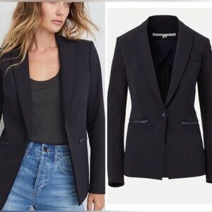 Veronica Beard Iconic Scuba Dickey Jacket Navy NWT